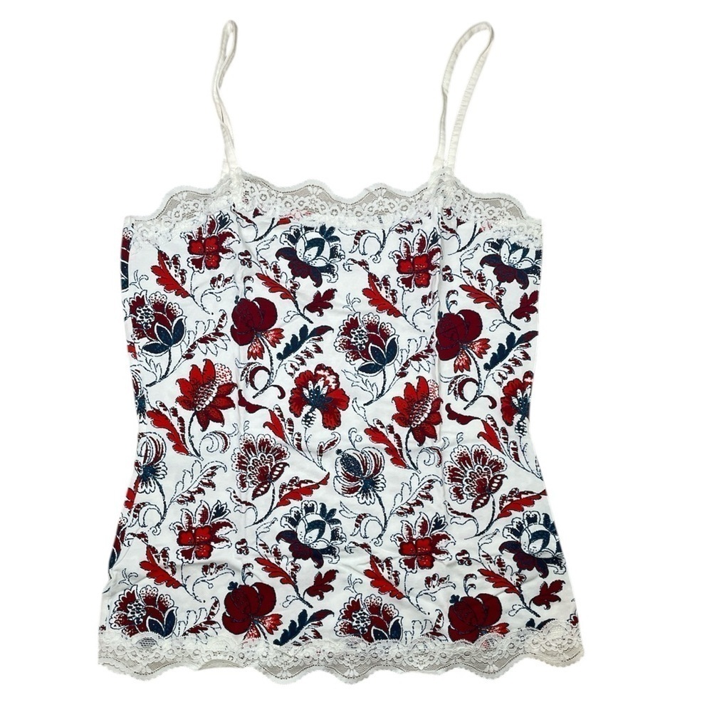 Ann Taylor Floral Tank sz M